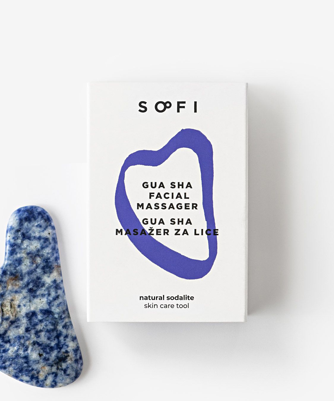 Gua sha  — blue sodalite